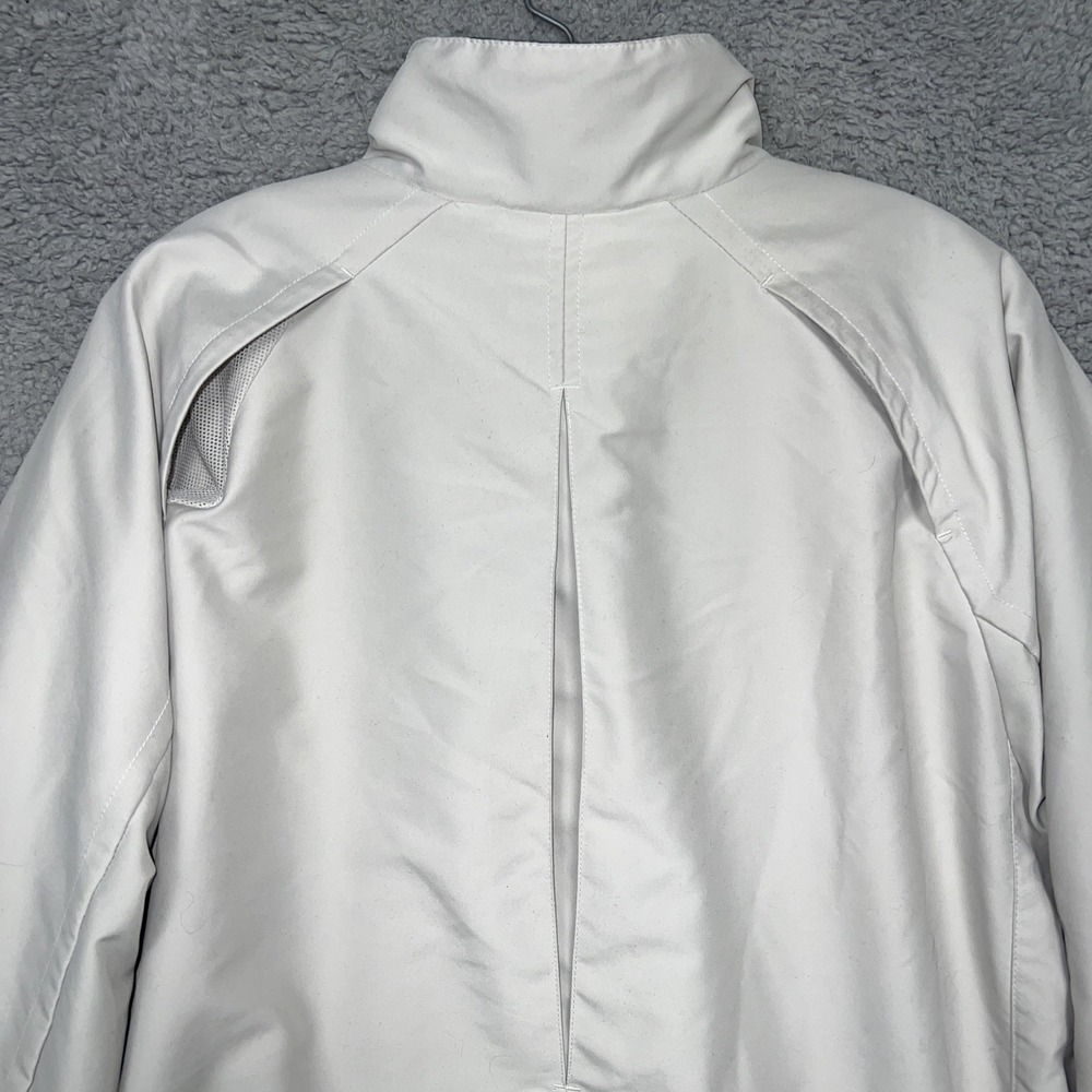 VTG Nike Golf Windbreaker Men's Sz XL Gray Blue Mesh Full Zip Golf Mock Jacket - Picture 6 of 12